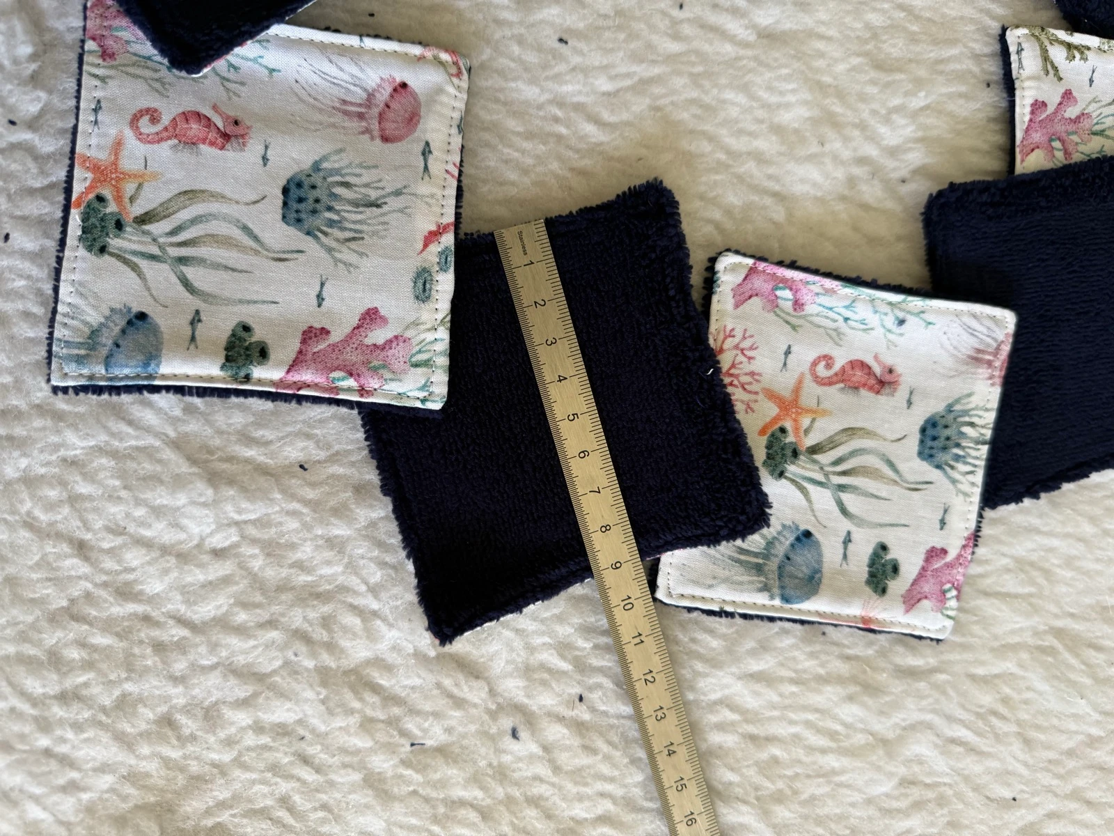 Marine blauwe babbeldoek – photo 2